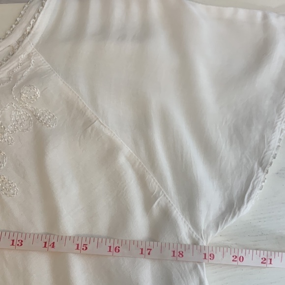 T16 SL fashion midi maxi white dress lightweight summer dress size xl - Picture 8 of 15